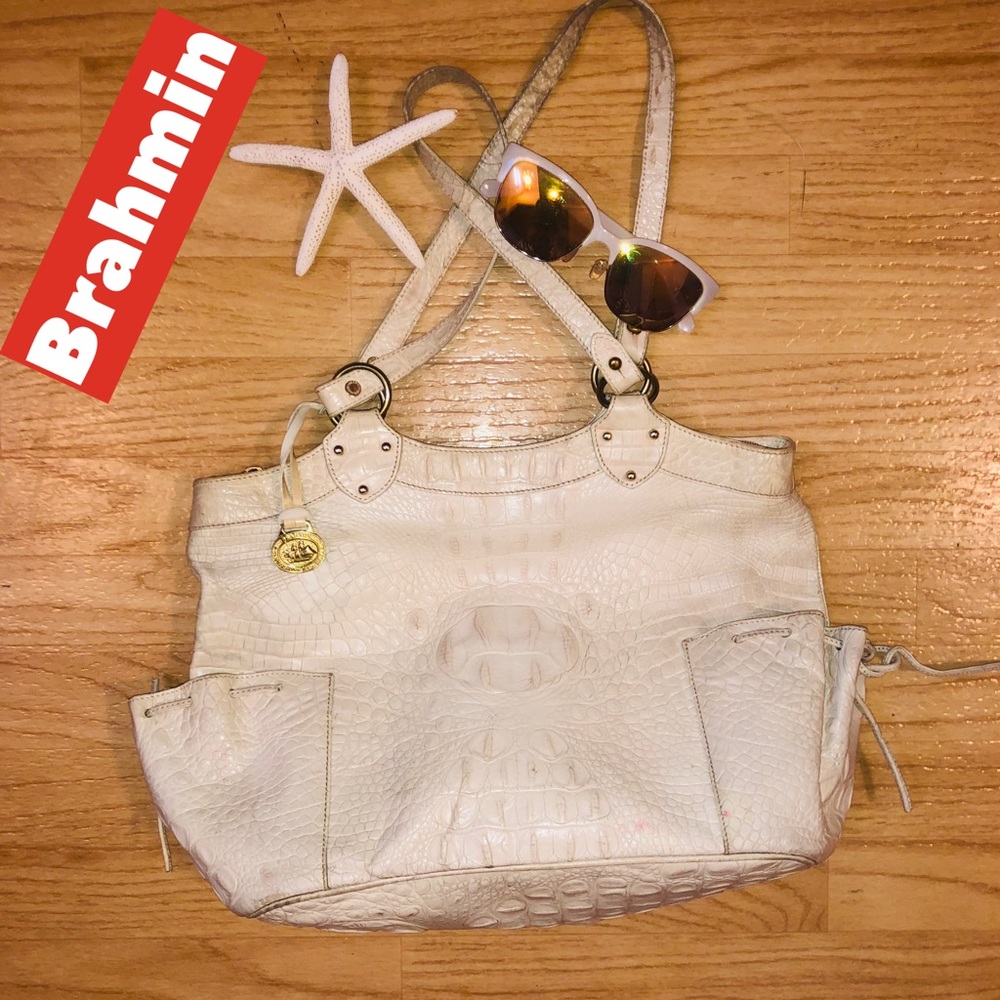 Brahmin Purse cream color